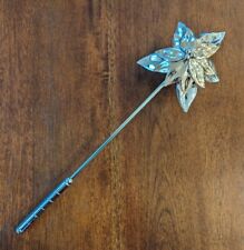 Vintage 1995 Dept 56 Poinsettia Candle Snuffer In Box Gold Silver 12