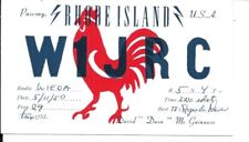QSL 1957 Pascoag Rhode Island    radio card picture