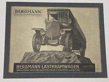 AMAZING German WW1 Advertisement Bergmann Lastkraftwagen Trucks Berlin picture