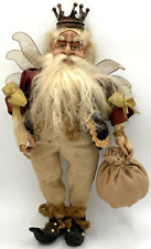 Fairy King Beard Burlap Pants & Sack Resin **CONDITION ISSUES** READ Crown Wings picture