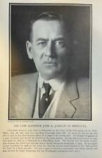 1909 Vintage Magazine Illustration John A. Johnson Minnesota Governor picture