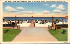 Postcard Pensacola FL Beach THE CAVERN  Gulf View Linen A2 picture