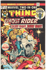 MARVEL TWO IN ONE #8 GHOST RIDER 70’s Comic Book Bronze Age Vintage Collection picture