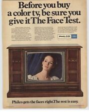 1968 Philco Ford Color Cabinet TV Photo Vintage Magazine Print Ad picture