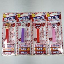 2022 Lot of 4 Valentine's Day PEZ Dispensers Love Bear Happy Heart Silly Heart picture