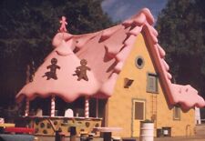 1950s Santa's Village California Gingerbread House Vintage 35mm Red Border Slide picture