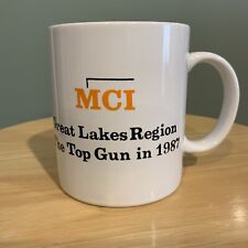 Vintage Kitsch MCI Communications Corp 1987 Coffee Mug Cup Advertising - Top Gun picture