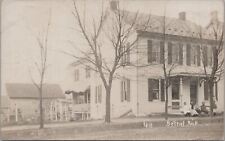 RPPC Postcard View Street and House Bethel PA People Sitting on Porch  picture