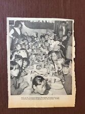 N2a Ephemera  1970 Picture Girls St Lawrence School Ramsgate Christmas Party picture