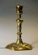 George I Period English Brass Candlestick c. 1725 picture