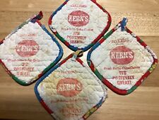 Vintage Old Kern’s Bread Rolls Cakes Cookies Pot Holders Pre owned picture