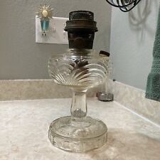 Vintage Aladdin Model B Washington Drape Clear Glass Oil Lamp USA picture
