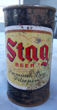 vintage Stag 12oz  flat Top Beer Can Griesedieck Western Brewing First Dry Beer picture