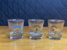 FRANGELICO noisette Set Of 3 Shot Glasses Red Blue Mustache picture