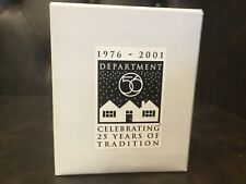 Dept 56 Celebrating 25 yrs of Tradition 1976-2001 Ornament, New In Original Box picture