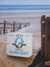 1957  BELMAR  NEW  JERSEY   BEACH  BADGE/TAG  67  YEARS  OLD picture