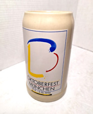 Beer Stein Oktoberfest München 1994 Rastal 1 Liter Stoneware Mug Munich Germany picture