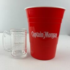 Captain Morgan Rum Red Solo Cup & Mini Pitcher Shot Glass Set picture