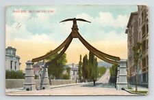 Eagle Gate Salt Lake City Utah Monument Street View VTG UT Postcard picture