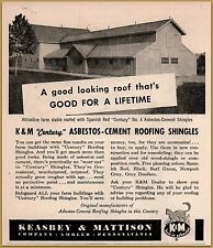 1949 a Keasbey & Mattison Asbestos-Cement Roofing Shingles Barn Roof  Print Ad picture