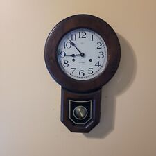 Vintage Daekor 31-Day Wall Clock Key and Chimes Wokring picture