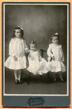 Hancock MI Portrait of 3 Little Sisters by Auer circa 1900s picture