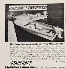 1962 Print Ad Starcraft 16' Fiberglass Runabout Boats Made in Goshen,Indiana picture