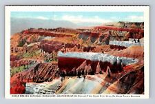 Cedar Breaks National Monument, Aerial Scenic View, Antique, Vintage Postcard picture