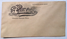 Antique Envelope Letterhead The Crathmore Grand Rapids Michigan picture