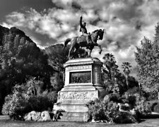 8x10 Poster Print Man Horse Statue of Giuseppe Garibaldi In A Park In Palermo picture