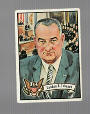 1972 Topps U.S. Presidents Lyndon B. Johnson card #35 Good (creases) picture