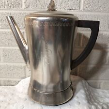 West Bend Vintage Gold FlavOMatic 8 Cup Aluminum Percolator Read Info picture