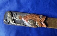 Antique Fish Embossed Bronze Page Turner Letter Opener/Bookmark picture