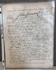 Antique 1819 Facsimiles Of The Declaration of Independence July 4 1776 Signers picture