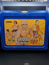 Vintage WWF Lunchbox 80's 1985 Hulk Hogan Hulkster WITH THERMOS WWE (KG) picture