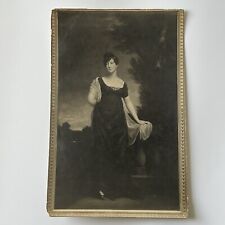 Antique Photograph Of A Painting Beautiful Young Woman ID Shaw London UK picture