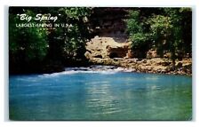 Postcard The Big Spring, Largest Spring in USA MO chrome J62 picture