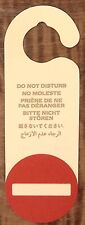 VINTAGE HOTEL MOTEL DO NOT DISTURB ENGLISH FRENCH CHINESE GERMAN DOOR SIGN Z5667 picture