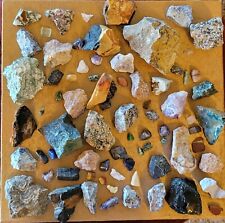 Random assortment of raw crystals and tumbled stones 5lbs, comes in bucket  picture