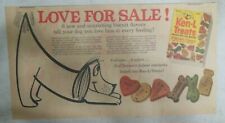 Ken-L-Treats Ad: Love For Sale  from 1950 Size: 7.5 x 15 inches picture