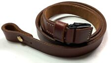 WWII GERMAN MP LEATHER CARRY SLING-BROWN LEATHER picture
