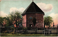 Old Powder Horn Built 1714 Williamsburg Virginia Divided Postcard Unused c1910 picture