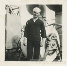 1918 Sailor Young Man Aboard Ship picture