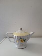 yellow rose teapot vintage picture