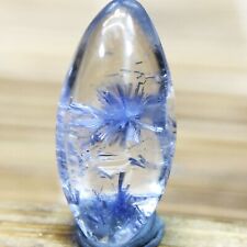 2Ct Very Rare NATURAL Beautiful Blue Dumortierite Quartz Crystal Pendant picture