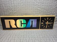 Vintage RCA plastic lighted Rainbow sign/clock 36