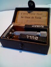 Vintage CO-OP Safety Razor w/Leather Box-France(?), APOLLO Germany (?) picture