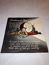 Hallmark Hall Brothers 1944 WWII War Soldier Just Because Pop Up Greetings Card picture
