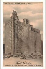 NYC 1939 World's Fair Hotel Victoria Seventh Avenue 51st Lumitone New York City  picture