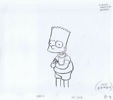 Simpsons Bart Original Art w/COA Animation Production Pencils BF20 SC268 B-3-B-4 picture
